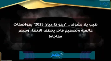 طيب يلا نشوف.. “رينو كارديان 2025” بمواصفات عالمية وتصميم فاخر يخطف الأنظار وسعر مفاجأة!